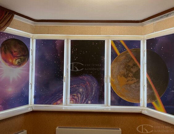 Портфолио рулонные шторы в детскую комнату